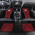 Custom Basketball New Zealand Car Mats Red Maori Ta Moko Indigenous - Aussie Hoodie