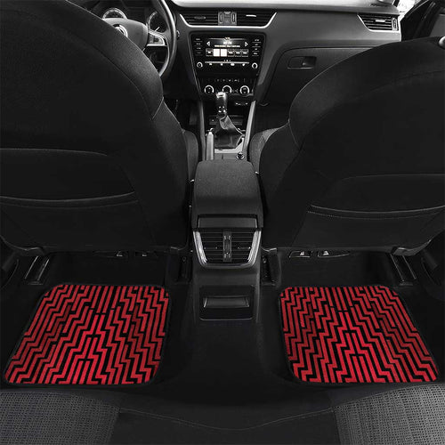 Custom Basketball New Zealand Car Mats Red Maori Ta Moko Indigenous - Aussie Hoodie