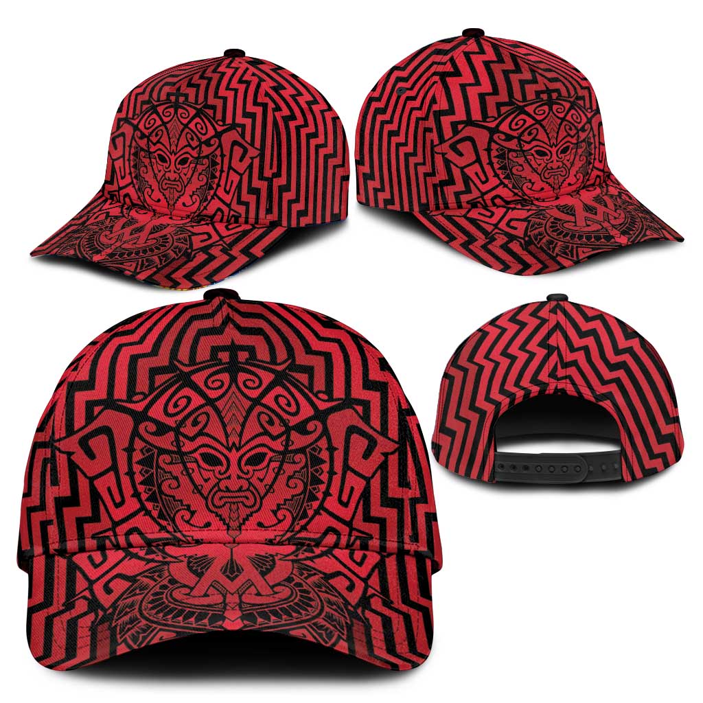 Basketball New Zealand Classic Cap Red Maori Ta Moko Indigenous - Aussie Hoodie