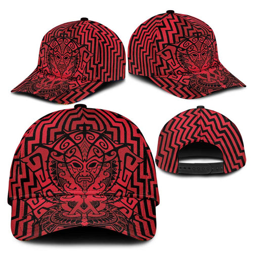 Basketball New Zealand Classic Cap Red Maori Ta Moko Indigenous - Aussie Hoodie