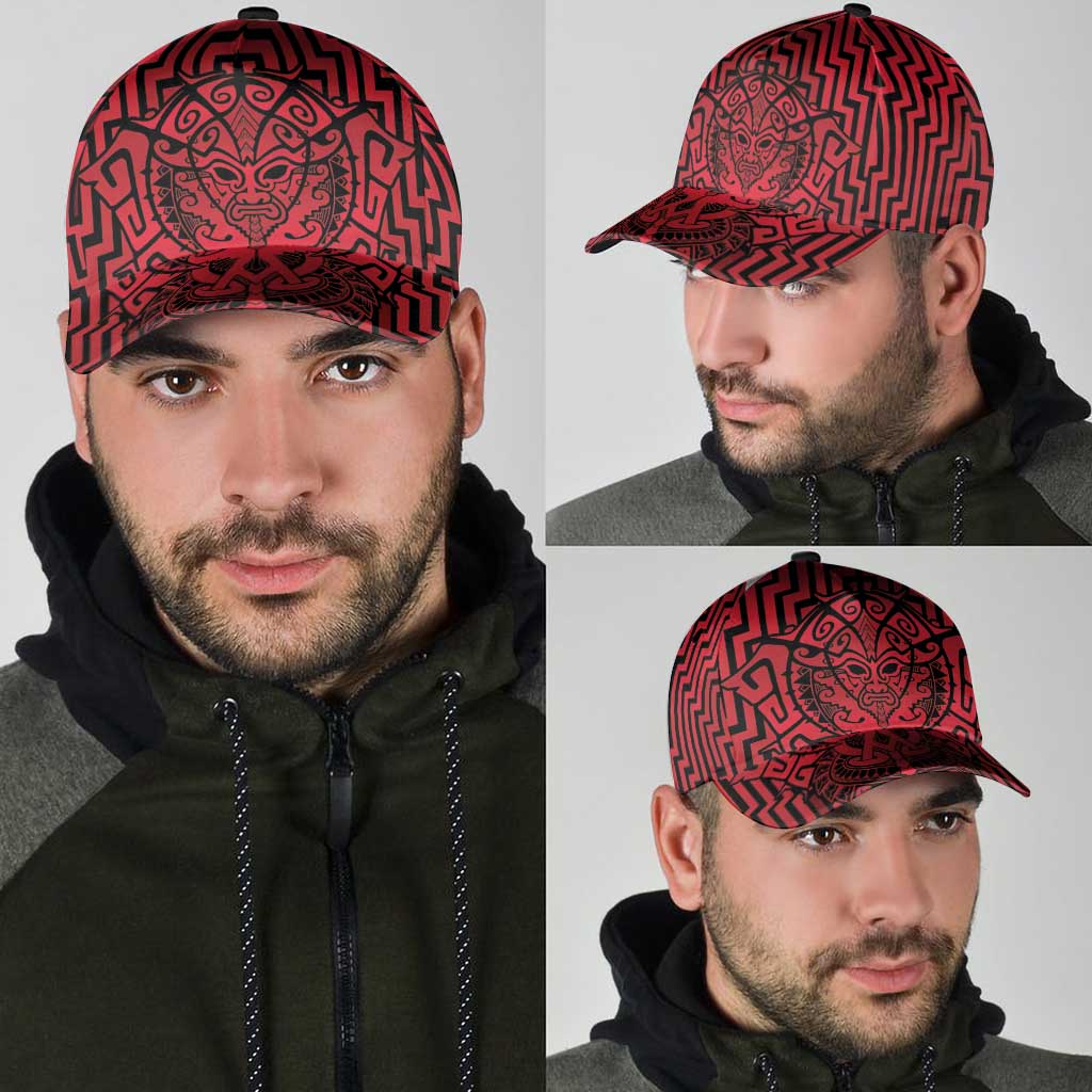 Basketball New Zealand Classic Cap Red Maori Ta Moko Indigenous - Aussie Hoodie