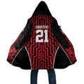 Custom Basketball New Zealand Cloak Red Maori Ta Moko Indigenous - Aussie Hoodie