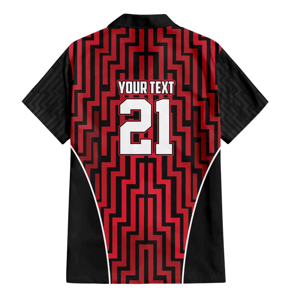Custom Basketball New Zealand Family Matching Mermaid Dress and Hawaiian Shirt Red Maori Ta Moko Indigenous - Aussie Hoodie