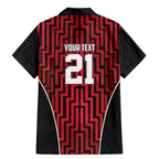 Custom Basketball New Zealand Family Matching Mermaid Dress and Hawaiian Shirt Red Maori Ta Moko Indigenous - Aussie Hoodie