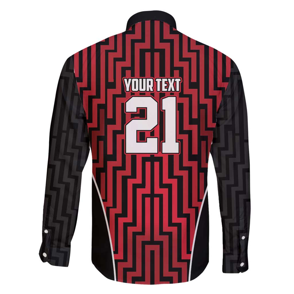 Custom Basketball New Zealand Family Matching Off Shoulder Maxi Dress and Hawaiian Shirt Red Maori Ta Moko Indigenous - Aussie Hoodie