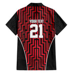 Custom Basketball New Zealand Family Matching Short Sleeve Bodycon Dress and Hawaiian Shirt Red Maori Ta Moko Indigenous - Aussie Hoodie