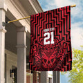 Custom Basketball New Zealand Garden Flag Red Maori Ta Moko Indigenous - Aussie Hoodie