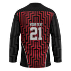 Custom Basketball New Zealand Hockey Jersey Red Maori Ta Moko Indigenous - Aussie Hoodie