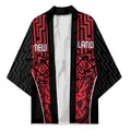 Custom Basketball New Zealand Kimono Red Maori Ta Moko Indigenous - Aussie Hoodie