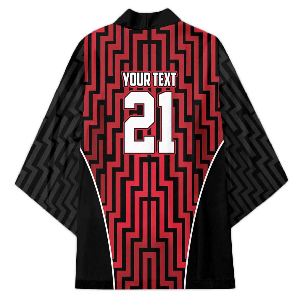 Custom Basketball New Zealand Kimono Red Maori Ta Moko Indigenous - Aussie Hoodie