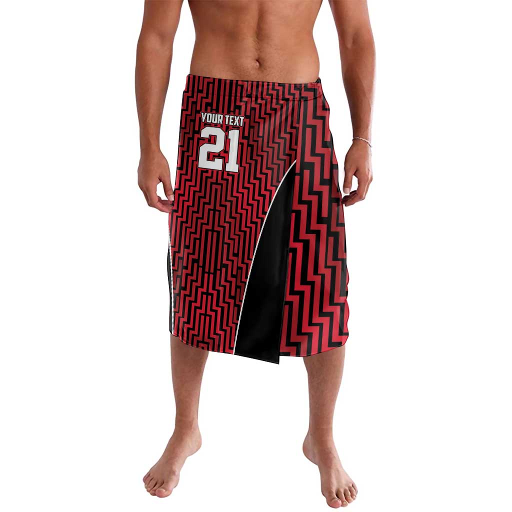 Custom Basketball New Zealand Lavalava Red Maori Ta Moko Indigenous - Aussie Hoodie