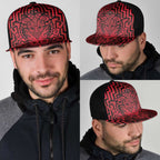 Basketball New Zealand Mesh Trucker Cap Red Maori Ta Moko Indigenous - Aussie Hoodie