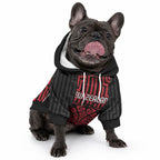 Custom Basketball New Zealand Pet Hoodie Red Maori Ta Moko Indigenous