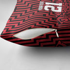 Custom Basketball New Zealand Pillow Cover Red Maori Ta Moko Indigenous - Aussie Hoodie