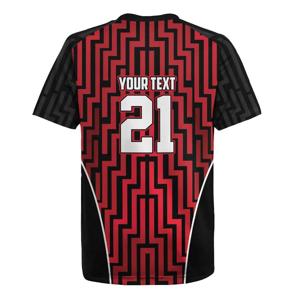 Custom Basketball New Zealand Rugby Jersey Red Maori Ta Moko Indigenous - Aussie Hoodie