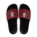 Custom Basketball New Zealand Slide Sandals Red Maori Ta Moko Indigenous - Aussie Hoodie