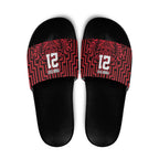 Custom Basketball New Zealand Slide Sandals Red Maori Ta Moko Indigenous - Aussie Hoodie