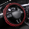 Basketball New Zealand Steering Wheel Cover Red Maori Ta Moko Indigenous - Aussie Hoodie