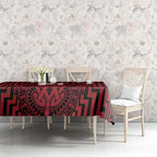 Custom Basketball New Zealand Tablecloth Red Maori Ta Moko Indigenous - Aussie Hoodie