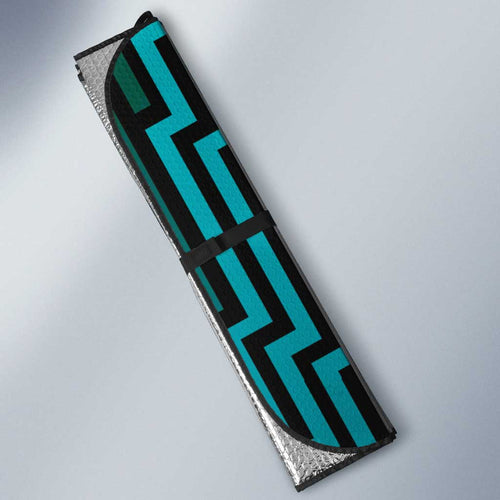 Custom Basketball New Zealand Auto Sun Shade Teal Maori Ta Moko Indigenous - Aussie Hoodie