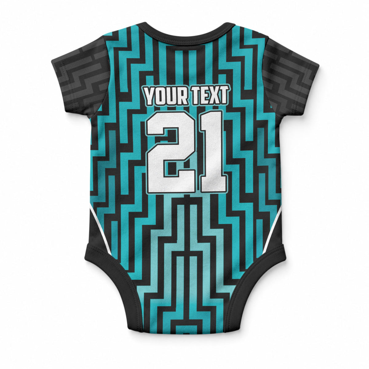 Custom Basketball New Zealand Baby Onesie Teal Maori Ta Moko Indigenous