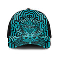 Basketball New Zealand Baseball Net Cap Teal Maori Ta Moko Indigenous - Aussie Hoodie