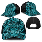 Basketball New Zealand Baseball Net Cap Teal Maori Ta Moko Indigenous - Aussie Hoodie