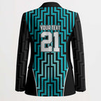 Custom Basketball New Zealand Blazer Teal Maori Ta Moko Indigenous - Aussie Hoodie