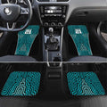 Custom Basketball New Zealand Car Mats Teal Maori Ta Moko Indigenous - Aussie Hoodie