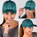 Basketball New Zealand Classic Cap Teal Maori Ta Moko Indigenous - Aussie Hoodie