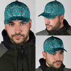 Basketball New Zealand Classic Cap Teal Maori Ta Moko Indigenous - Aussie Hoodie