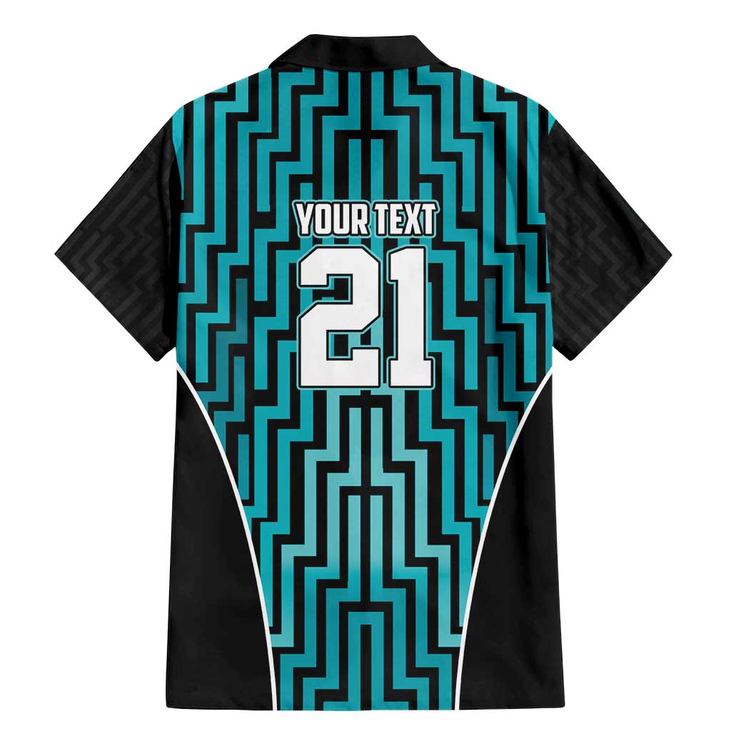 Custom Basketball New Zealand Family Matching Mermaid Dress and Hawaiian Shirt Teal Maori Ta Moko Indigenous - Aussie Hoodie