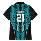 Custom Basketball New Zealand Family Matching Mermaid Dress and Hawaiian Shirt Teal Maori Ta Moko Indigenous - Aussie Hoodie