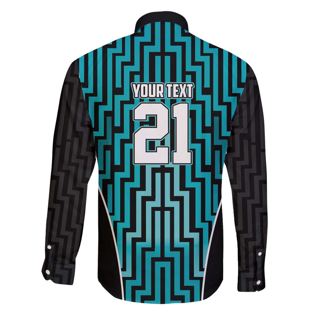 Custom Basketball New Zealand Family Matching Off Shoulder Maxi Dress and Hawaiian Shirt Teal Maori Ta Moko Indigenous - Aussie Hoodie