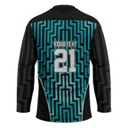 Custom Basketball New Zealand Hockey Jersey Teal Maori Ta Moko Indigenous - Aussie Hoodie
