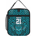 Custom Basketball New Zealand Lunch Bag Teal Maori Ta Moko Indigenous