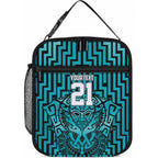 Custom Basketball New Zealand Lunch Bag Teal Maori Ta Moko Indigenous