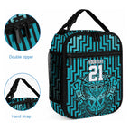 Custom Basketball New Zealand Lunch Bag Teal Maori Ta Moko Indigenous
