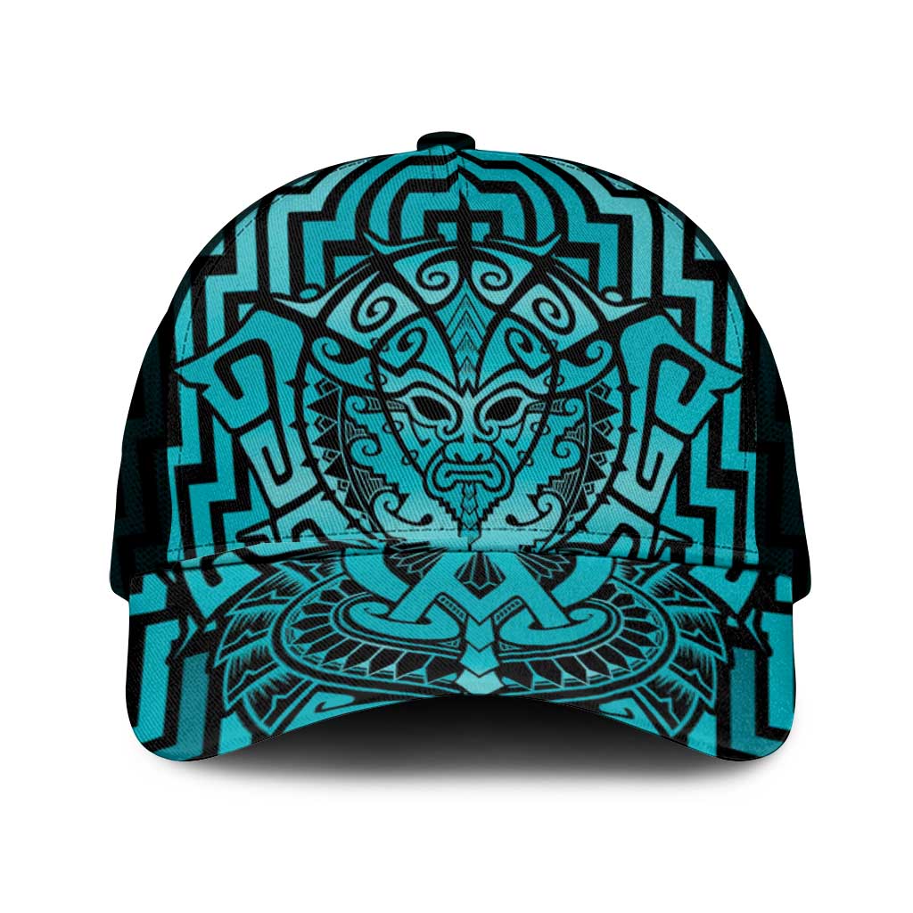 Basketball New Zealand Mesh Trucker Cap Teal Maori Ta Moko Indigenous - Aussie Hoodie