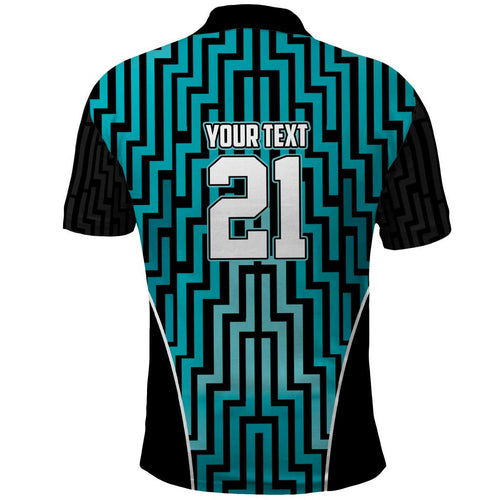 Custom Basketball New Zealand Polo Shirt Teal Maori Ta Moko Indigenous - Aussie Hoodie