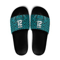 Custom Basketball New Zealand Slide Sandals Teal Maori Ta Moko Indigenous - Aussie Hoodie
