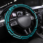 Basketball New Zealand Steering Wheel Cover Teal Maori Ta Moko Indigenous - Aussie Hoodie