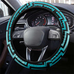 Basketball New Zealand Steering Wheel Cover Teal Maori Ta Moko Indigenous - Aussie Hoodie