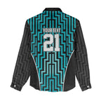 Custom Basketball New Zealand Women Casual Shirt Teal Maori Ta Moko Indigenous - Aussie Hoodie