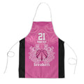 New Zealand Custom Apron Fire Basketball Maori Tribal Pink - Aussie Hoodie