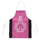New Zealand Custom Apron Fire Basketball Maori Tribal Pink - Aussie Hoodie