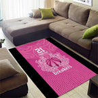 New Zealand Custom Area Rug Fire Basketball Maori Tribal Pink - Aussie Hoodie