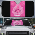 New Zealand Custom Auto Sun Shade Fire Basketball Maori Tribal Pink - Aussie Hoodie