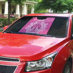 New Zealand Custom Auto Sun Shade Fire Basketball Maori Tribal Pink - Aussie Hoodie