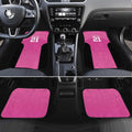 New Zealand Custom Car Mats Fire Basketball Maori Tribal Pink - Aussie Hoodie